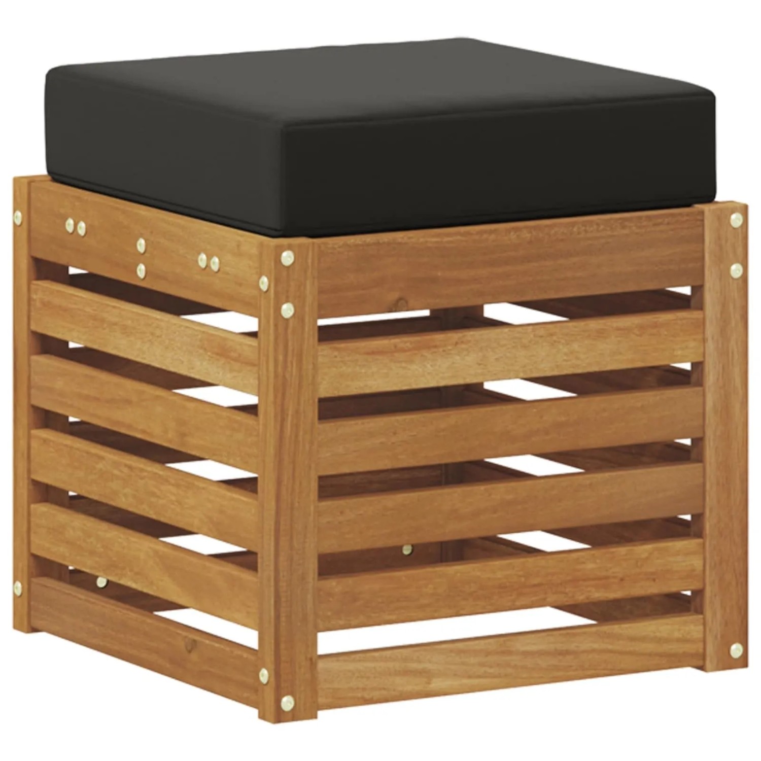 vidaXL Outdoor Hocker Bank Massivholz Akazie Natur 900680