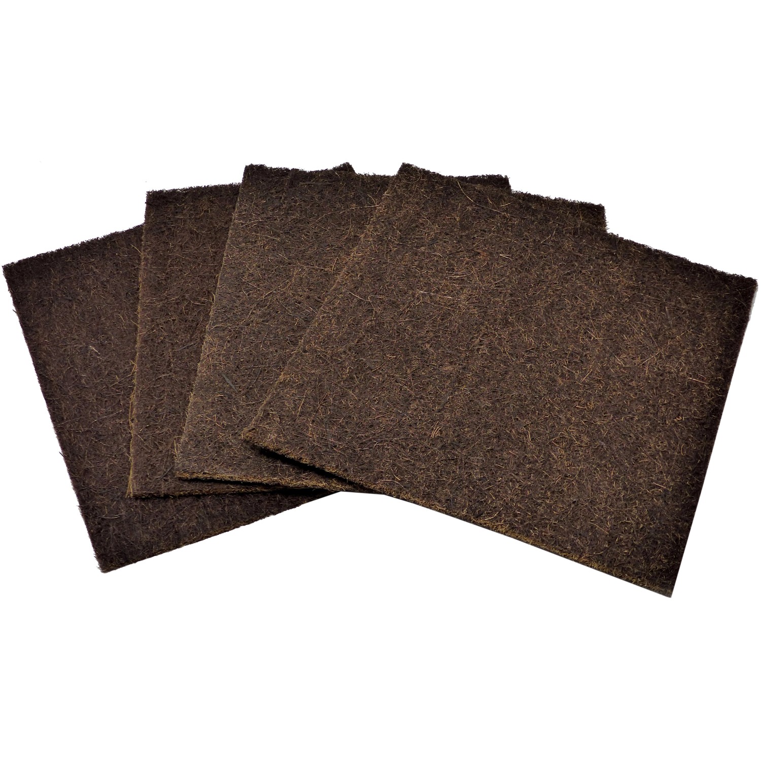 Kokosfaser Rückwand für Terrarien 40 cm x 40 cm - Braun - 4er Set