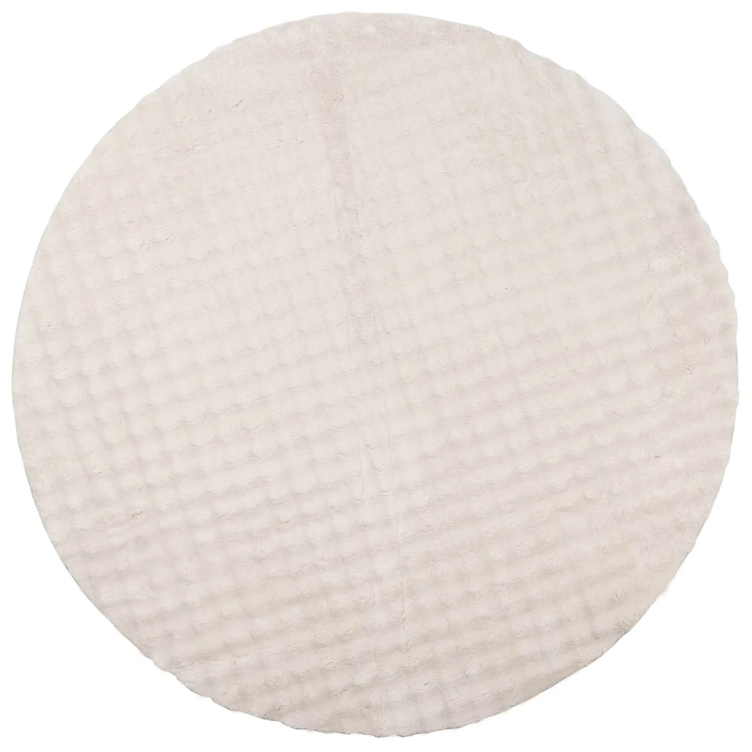 vidaXL Bereichsteppiche Rund SIROLO Beige Ø 200 CM Polyester 42022751