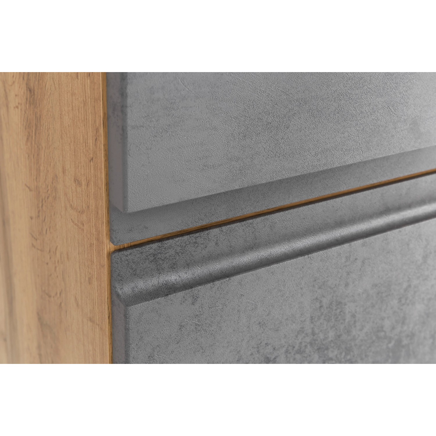 Held Möbel Midischrank Ancona 65 cm Betongrau-Wotaneiche kaufen bei OBI