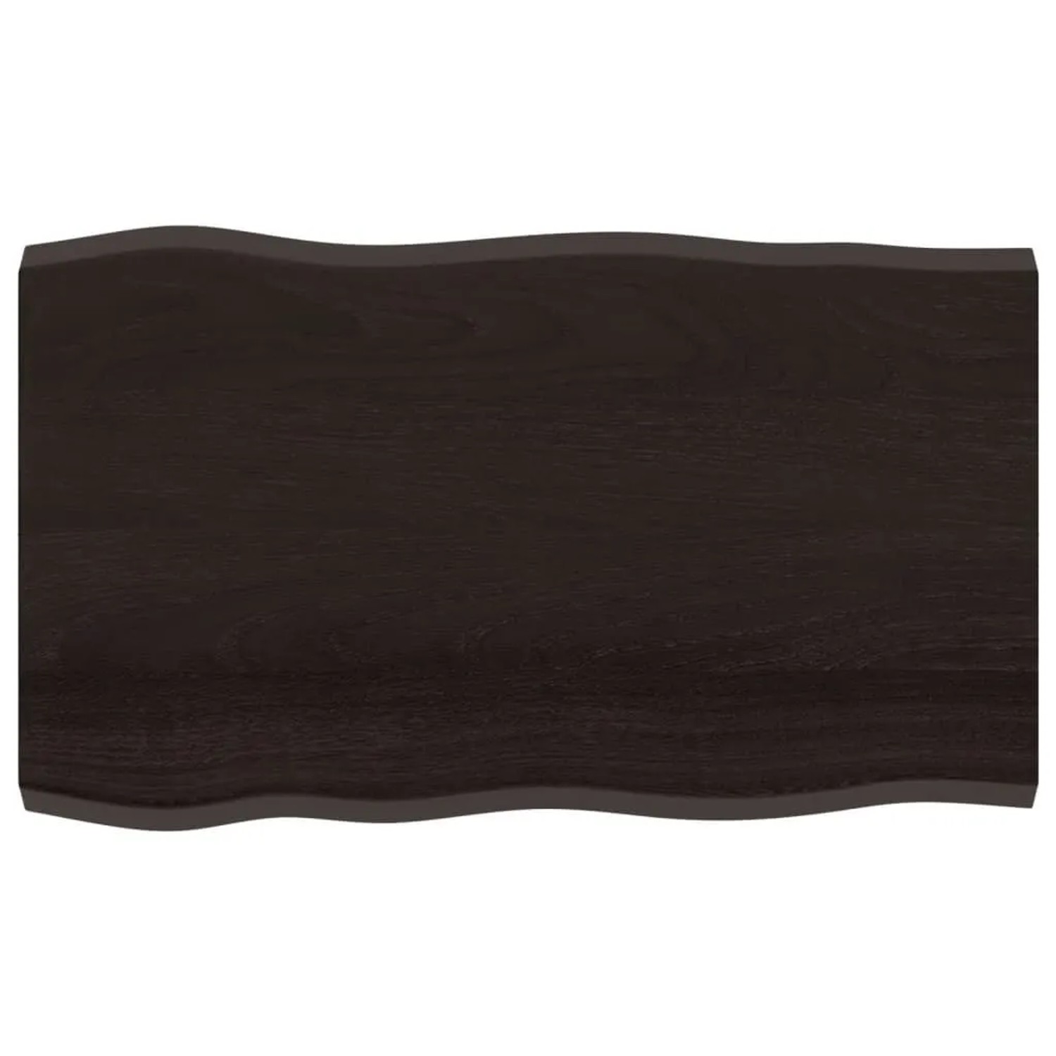 vidaXL Tischplatte 100x60x2-4 cm Massivholz Behandelt Baumkante 364020
