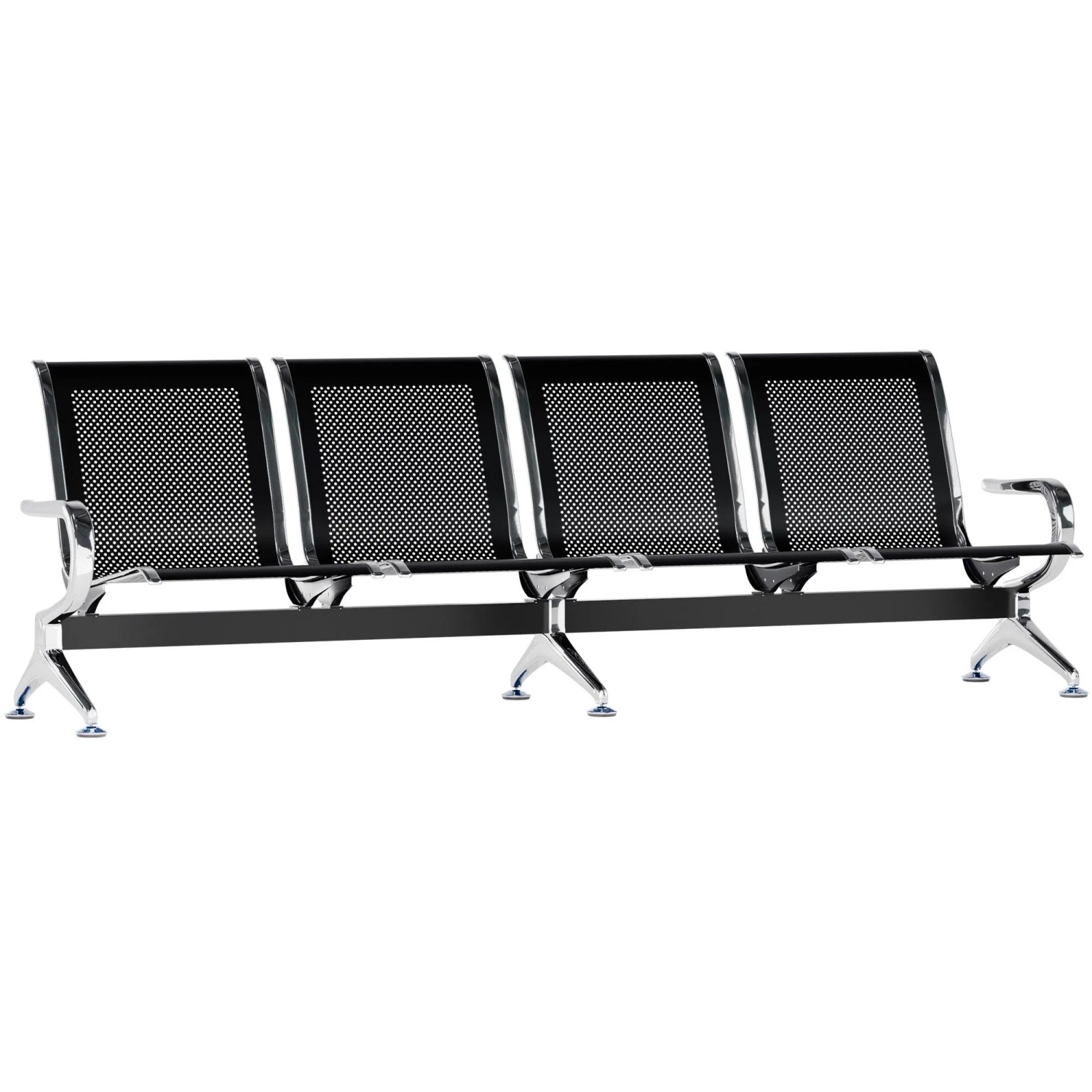 CLP Wartebank Airport schwarz/4-Sitzer