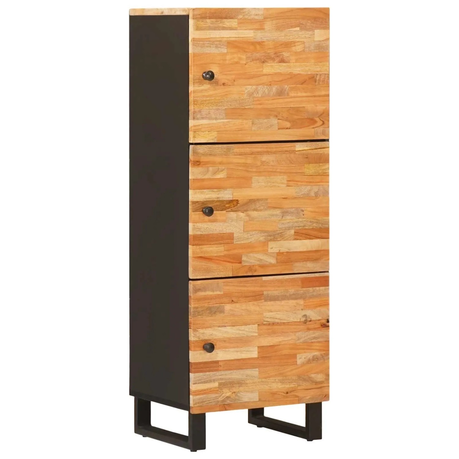 vidaXL Aufbewahrung Highboard Braun 40 x 33 x 110 cm Massivholz Mango 4018325