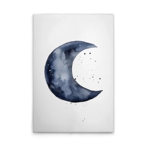 Tadessi Leinwandbild - M1-No.52215 - Blaue Mondsichel - 40 x 60 cm - Querformat