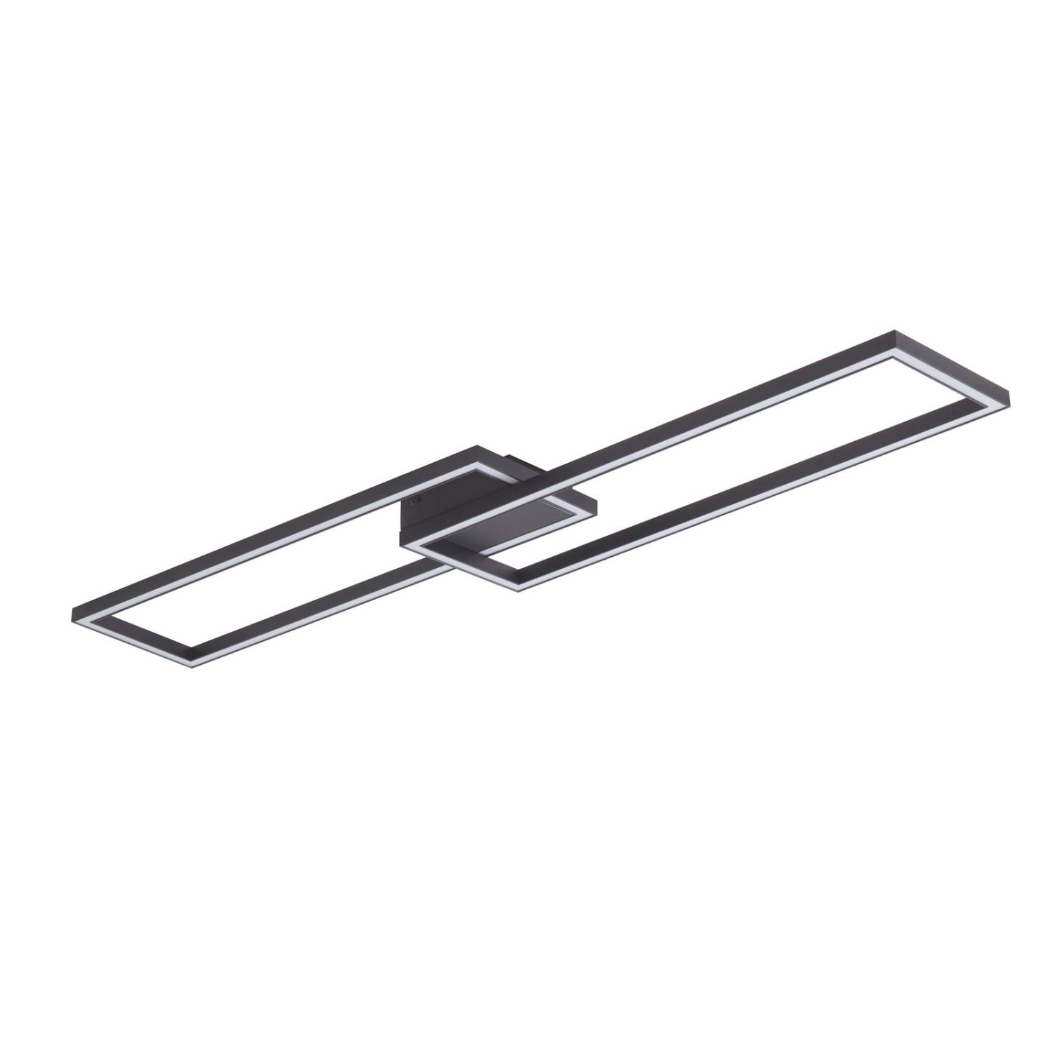Lucande LED Deckenleuchte Tjado 10013005 Dimmbar Modern in Schwarz aus Meta günstig online kaufen