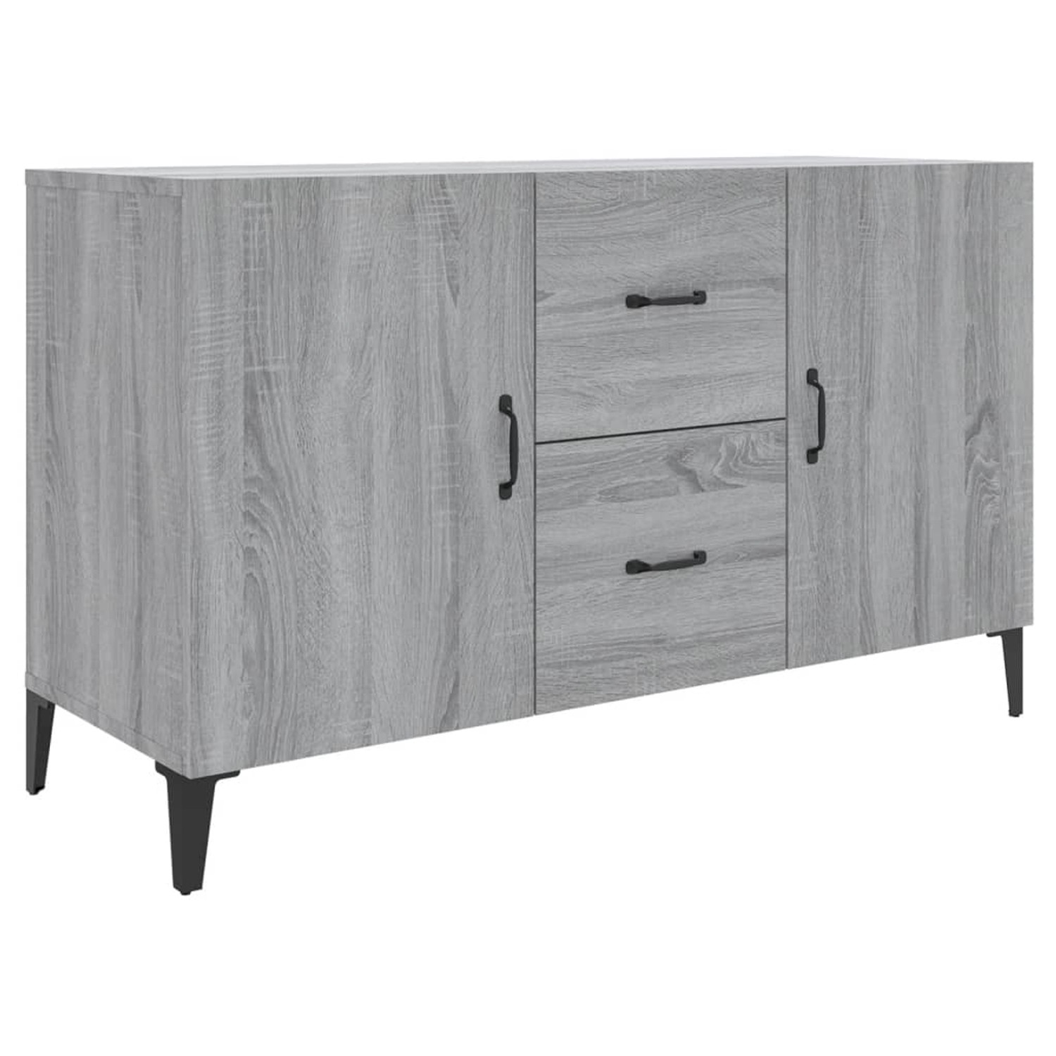 vidaXL Sideboard Grau Sonoma 100x36x60 cm Holzwerkstoff 817469 günstig online kaufen