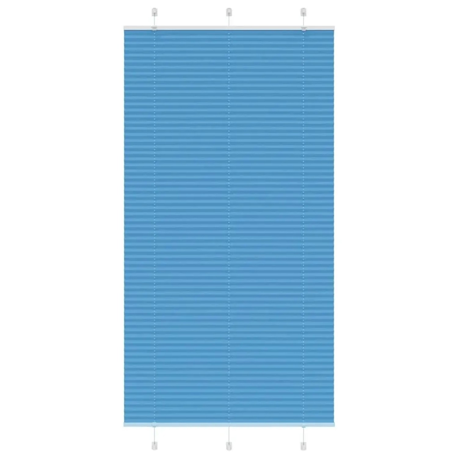 vidaXL Plissee Blau 110x200 cm Stoffbreite 109,4 cm Polyester 4015213 günstig online kaufen