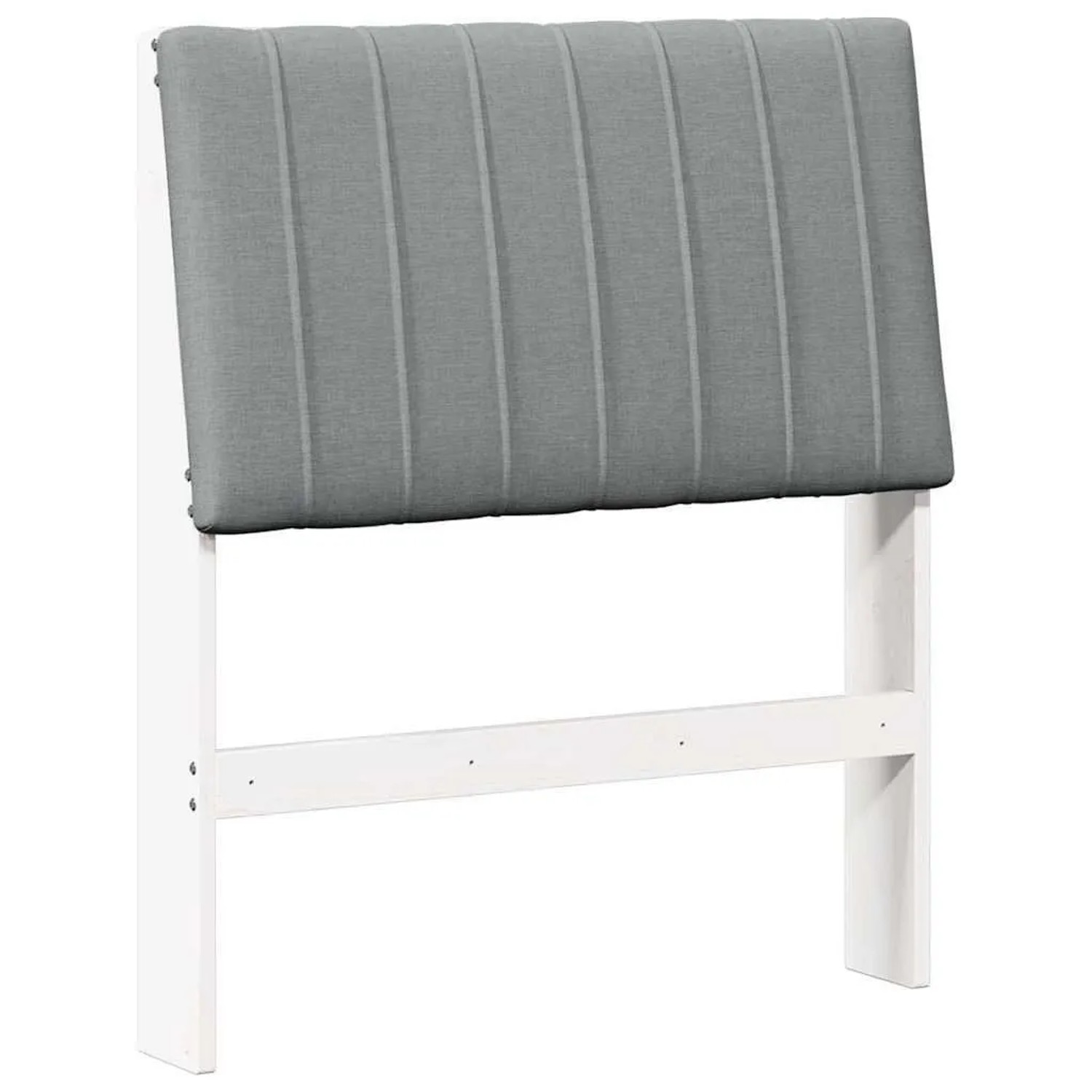 vidaXL Gepolstertes Kopfteil Hellgrau 75 cm Massives Kiefernholz 879428