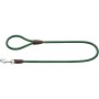 Dunkelgrüne Hunter Vario-Leine Freestyle aus robustem Tau, Ø 10 mm x 2,6 m, mit Lederdetails.