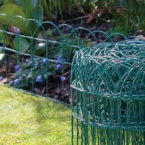 PROREGAL Drahtzaun Gardenet, 40cm hoch, 25m lang, PVC-beschichtet, dekoratives Drahtnetz.