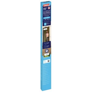 Verpackung des tesa® Insect Stop Aluminium Rahmen Fliegengitter Tür in Anthrazit.
