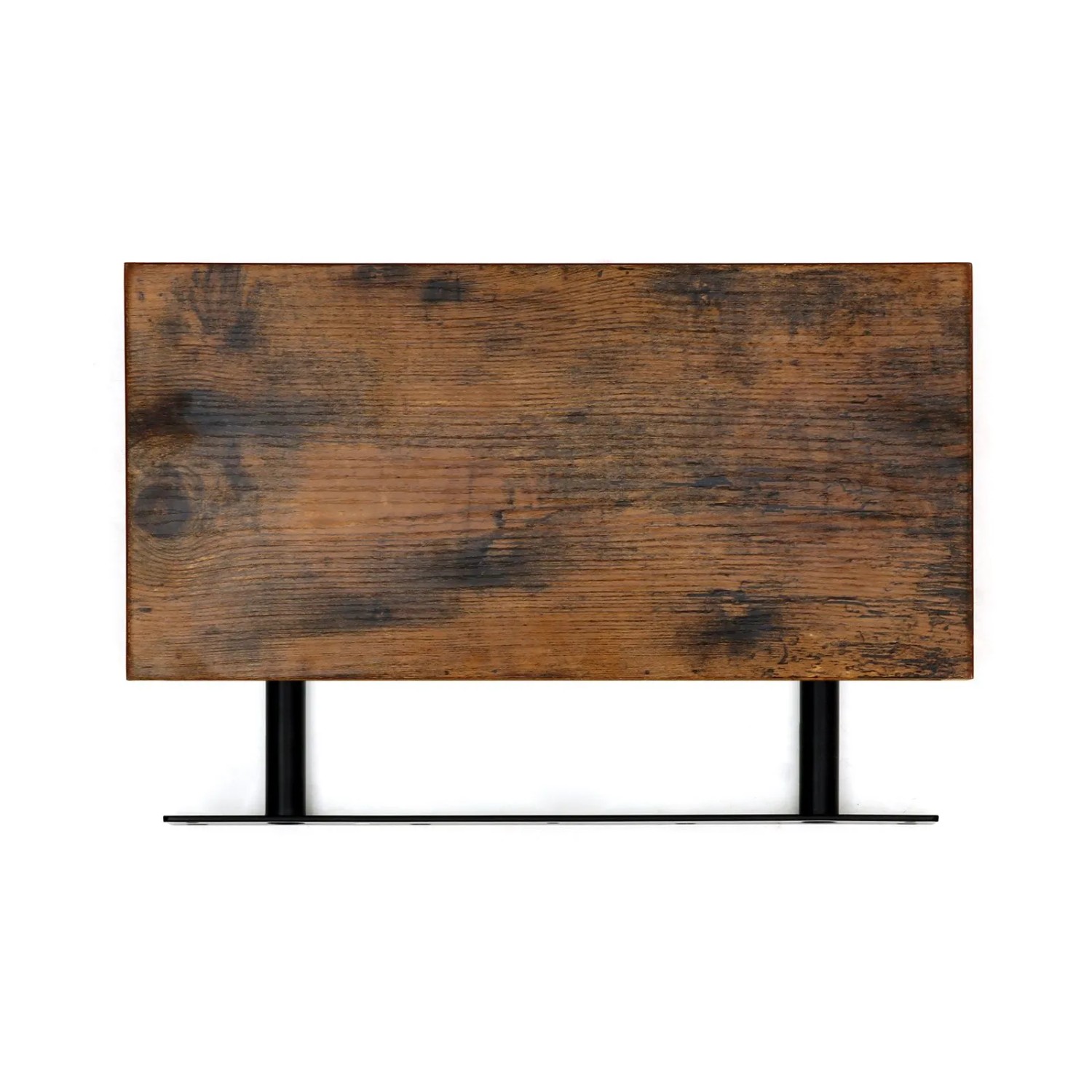 Vasagle Schweberegal, 40 cm breit, braun mit Holzmaserung und schwarzer Halterung.