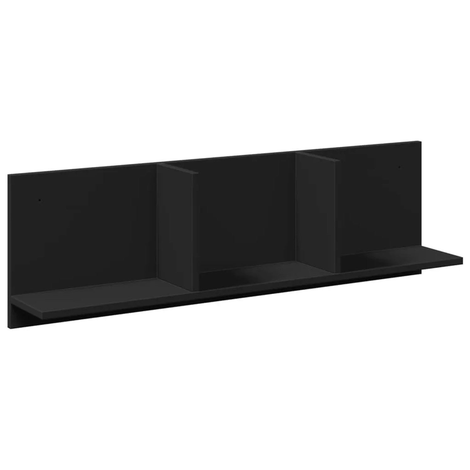 vidaXL Wandschrank 100x16,5x30 cm Schwarz Holzwerkstoff 854860