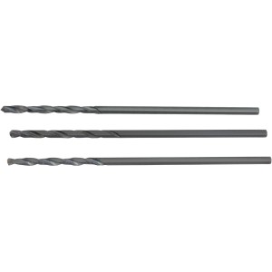 3er-Set LUX Metallbohrer HSS-G, 0,5 mm, präzise für Metall und Kunststoff.