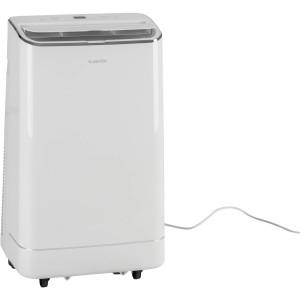 Weiße Klarstein Iceblock Klimaanlage 3-in-1 mit 12000 BTU und 3,5 kW Leistung.