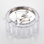 Transparente Lindby Deckenlampe Sofia, 4-flammig, E14, für Wohnzimmer. Moderne Deckenleuchte.