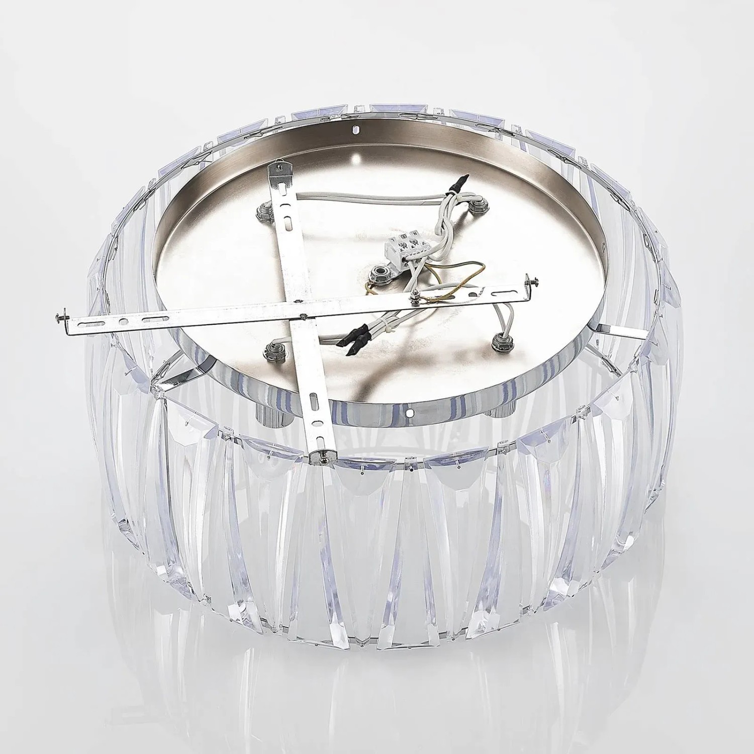 Transparente Lindby Deckenlampe Sofia, 4-flammig, E14, für Wohnzimmer. Moderne Deckenleuchte.