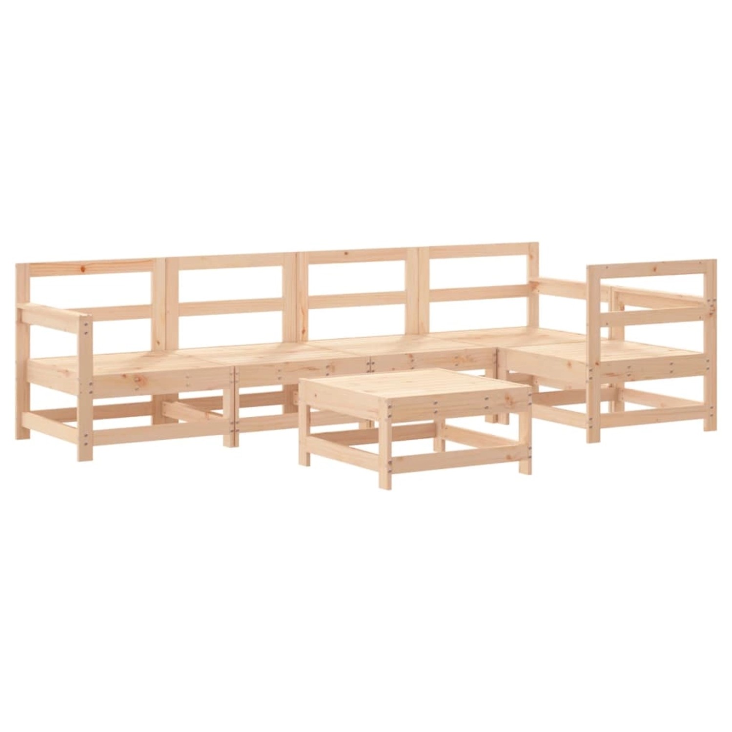 vidaXL 6-tlg Garten-Lounge-Set Massivholz Kiefer Modell 29 günstig online kaufen