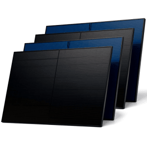 SUNNIVA Solarmodule, 4er Set, 2000W, Full Black, bifazial, Glas/Glas für Balkonkraftwerk oder Solaranlage.