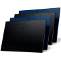 SUNNIVA Solarmodule, 4er Set, 2000W, Full Black, bifazial, Glas/Glas für Balkonkraftwerk oder Solaranlage.