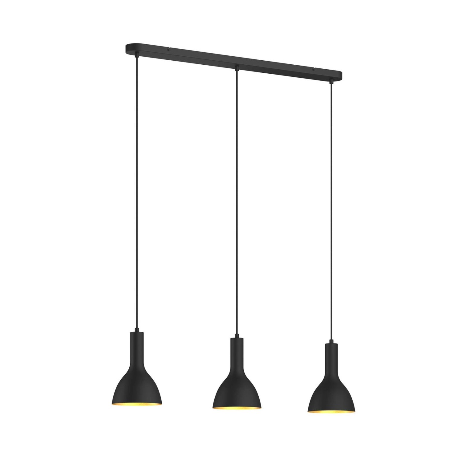 Arcchio Pendelleuchte Cosmina 9626175 Modern in Schwarz aus Metall 3-flammi günstig online kaufen