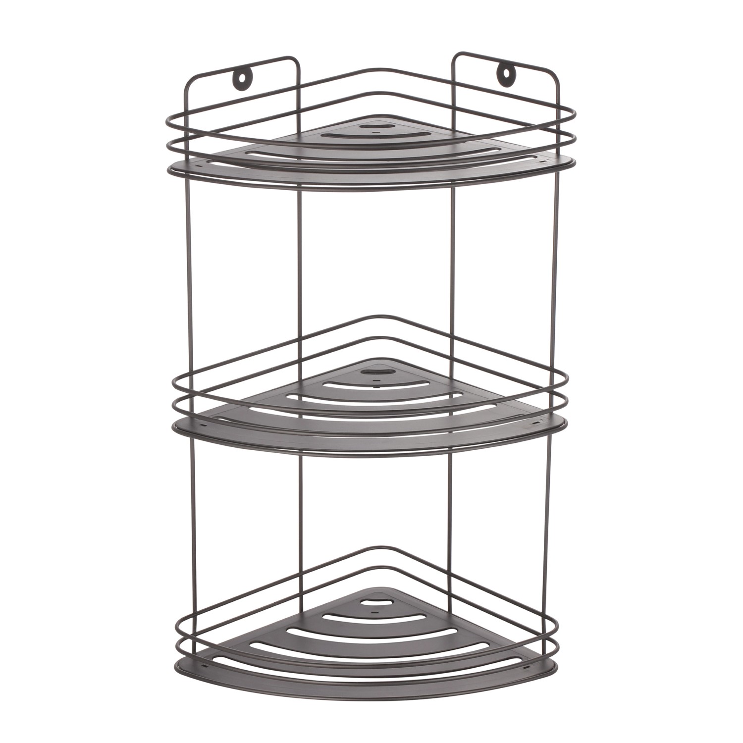 MSV Eck-Regal Kery Stahl 20 cm x 20 cm x 41 cm Mattschwarz günstig online kaufen