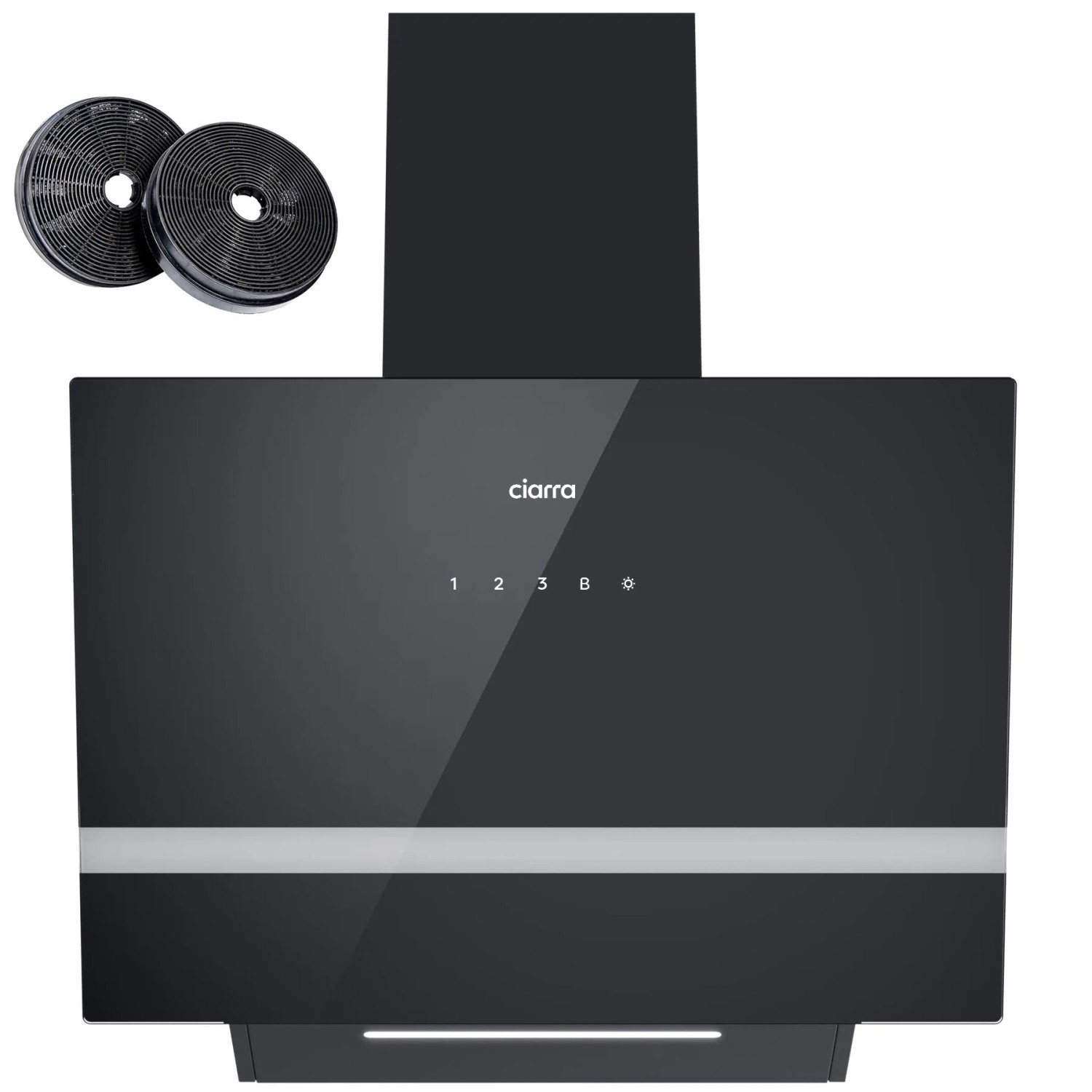 CIARRA Kopffreihaube 60 cm Dunstabzugshaube 685 m³/h A+++ WIFI-APP Touch Control VM6736HB