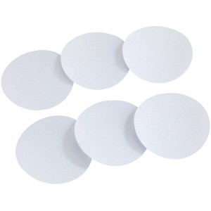 6er Set Wenko Anti-Rutsch Sticker für Badewanne und Dusche, runde Form, weiße Farbe.