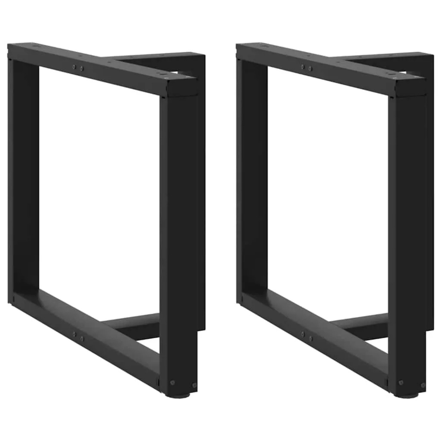 vidaXL Esstischbeine T-Form 2 Stk Schwarz 90x35x72-73 cm Stahl 4013064