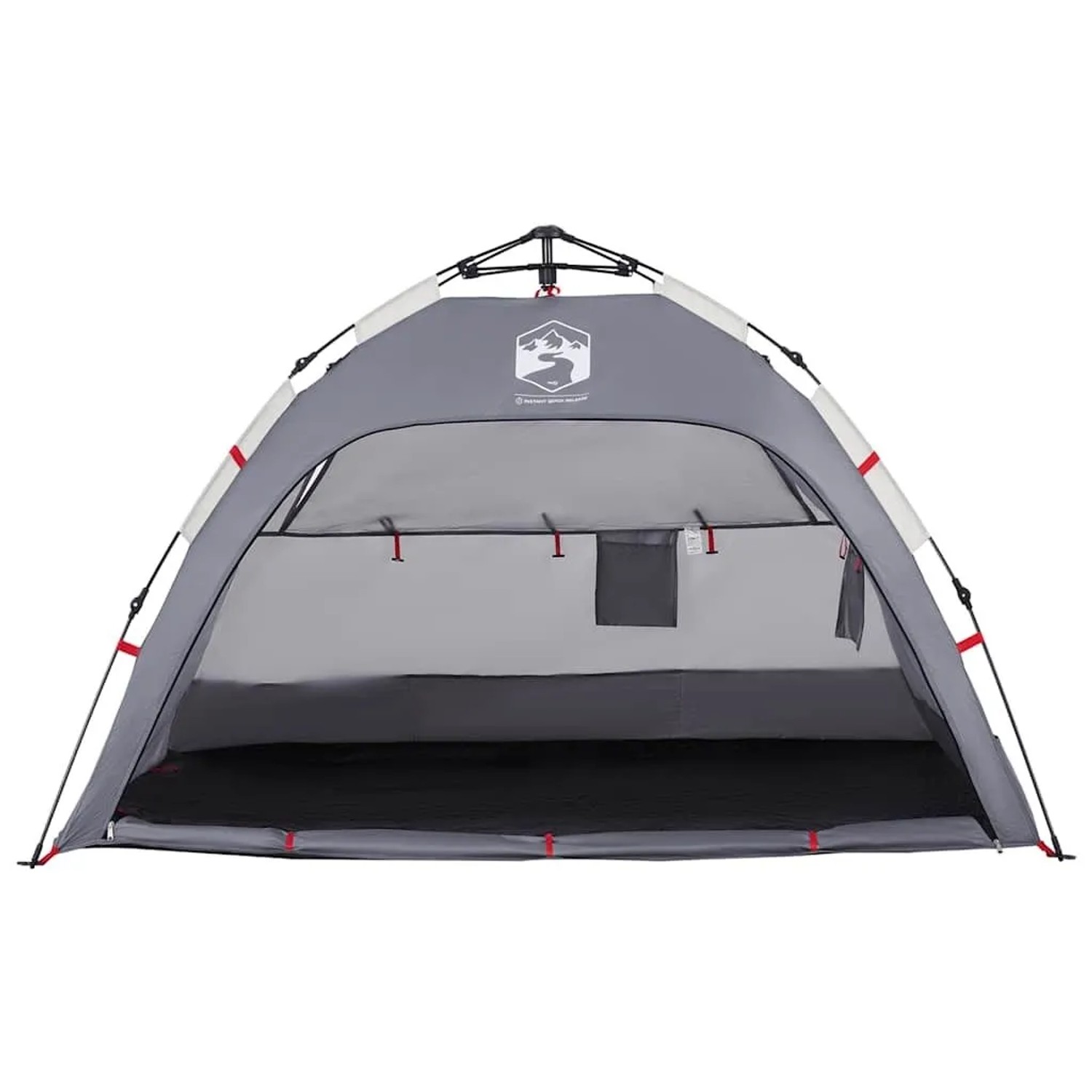 vidaXL Strandzelt 2 Personen Grau Quick Release Wasserdicht 4005304_7