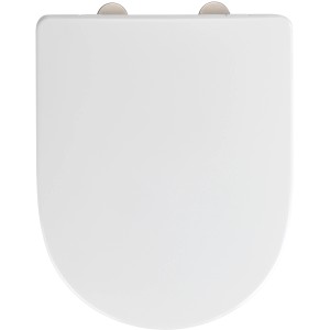 Wenko WC-Sitz Exclusive, passend für V&B O.novo, aus Duroplast, weiß, mit Absenkautomatik.