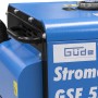 Detailansicht des blauen Güde Stromerzeuger GSE 5501 DSG Diesel mit Tragegriff.