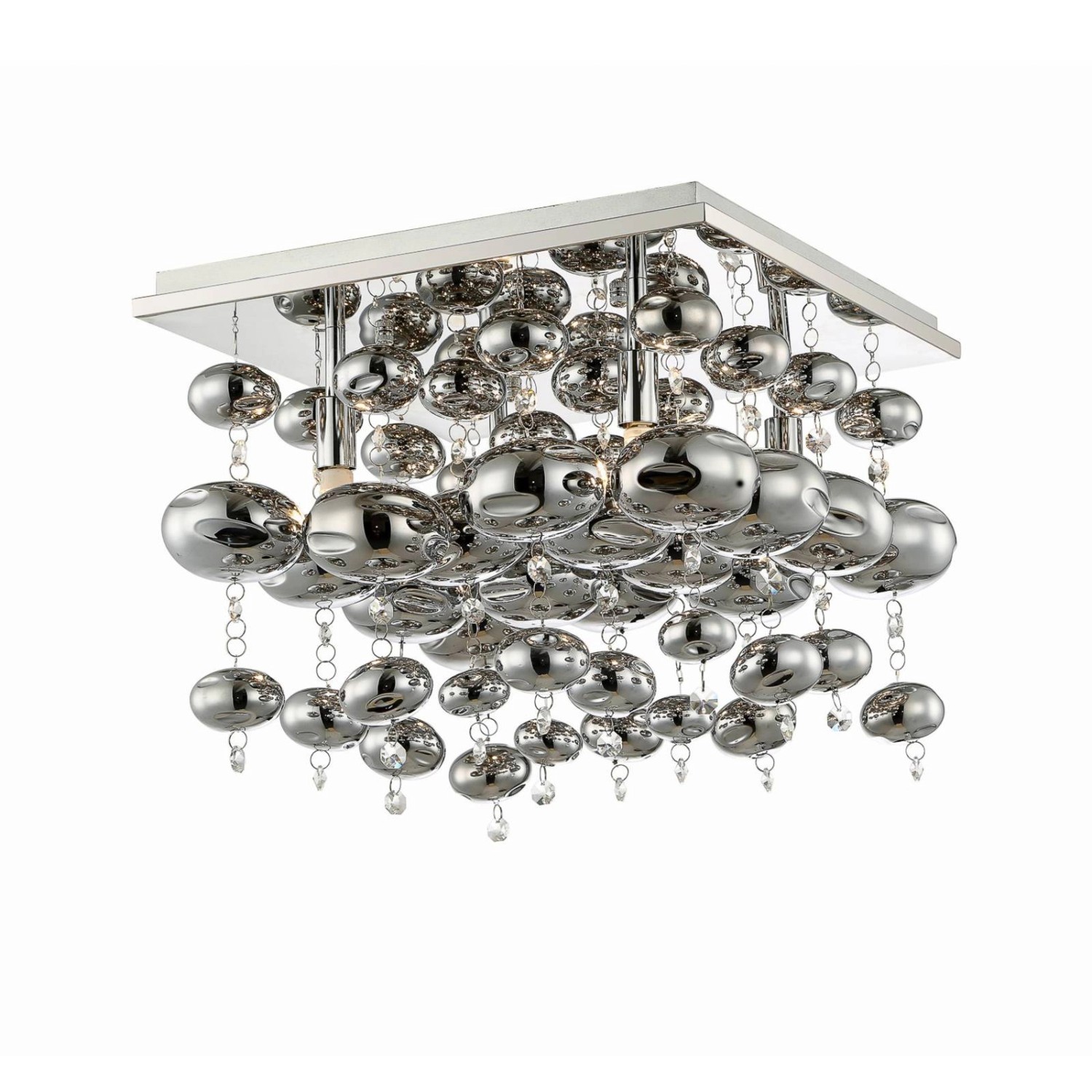 Lindby Pendelleuchte Esfera 9620909 Modern in Chrom aus Metall 4-flammig G9 günstig online kaufen
