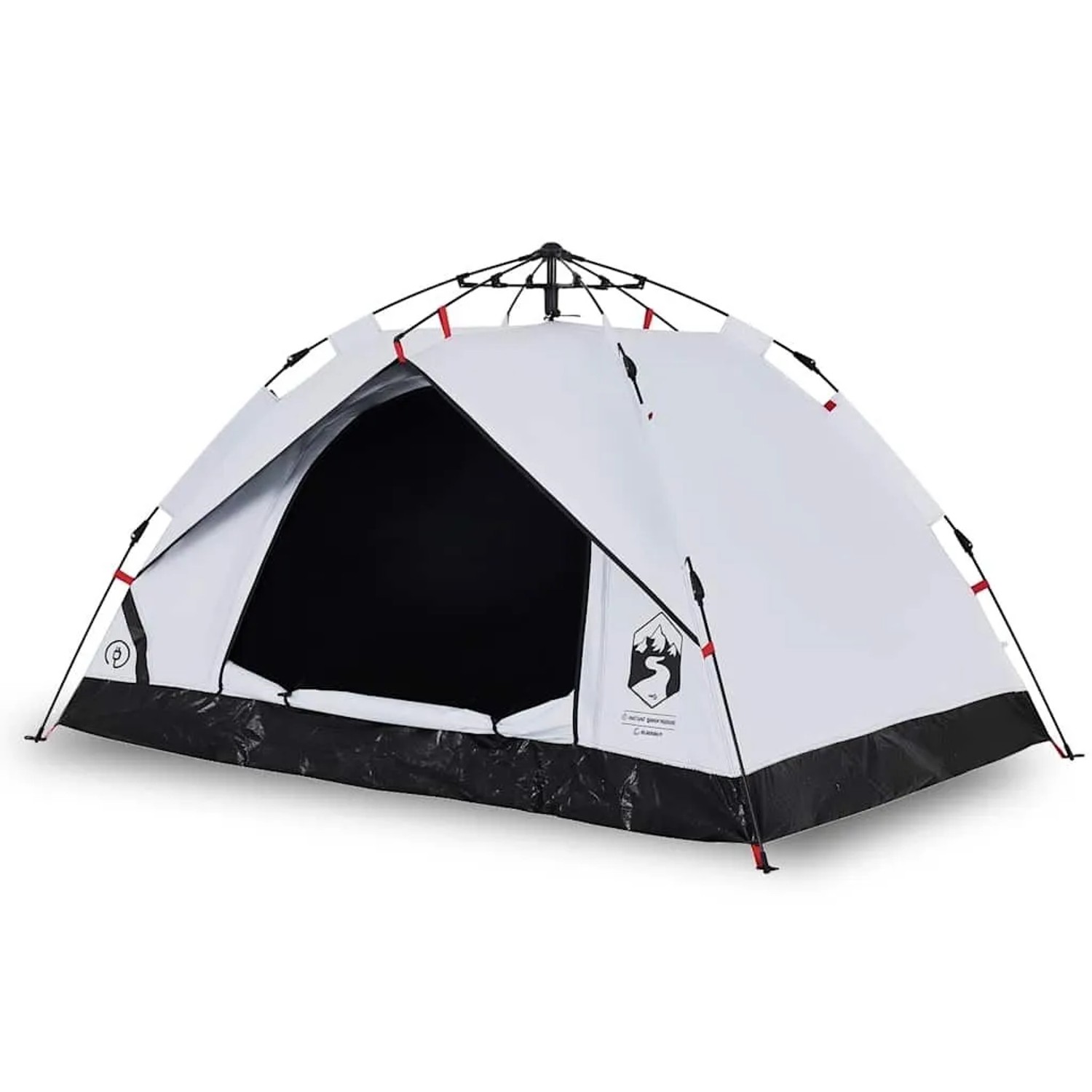 Furnicato Campingzelt Kuppel Weiß Verdunkelnd 210 X 200 X 135 Cm
