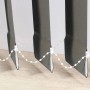 Schwarze Avosdim Lamellenhalter für 89 mm Lamellenvorhänge.