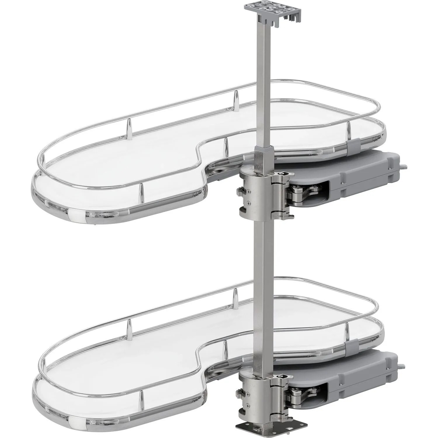 Vauth-Sagel Eckschrankauszug Cornerstone Maxx Planero Korpusbreite 800 mm Links Weiß Chrom