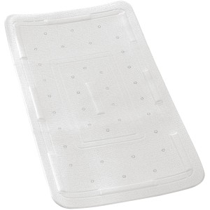 Wenko Wanneneinlage Florida, extra lang, weiß, mit Anti-Rutsch-Struktur und Saugnäpfen für mehr Sicherheit im Bad.