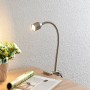 Moderne Lindby LED Klemmleuchte Djamila aus Alu für Büro & Arbeitszimmer.