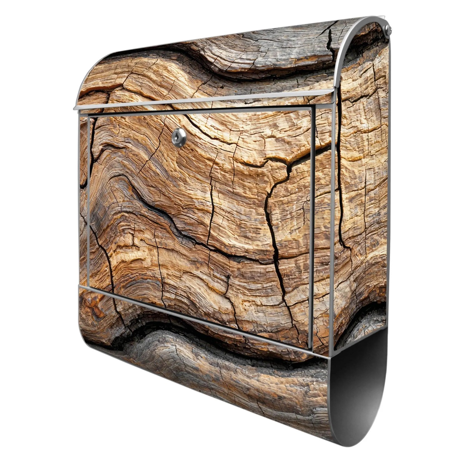 Banjado Design Briefkasten Silber Pulverbeschichtet 39x47x14cm 2 Schlüssel günstig online kaufen