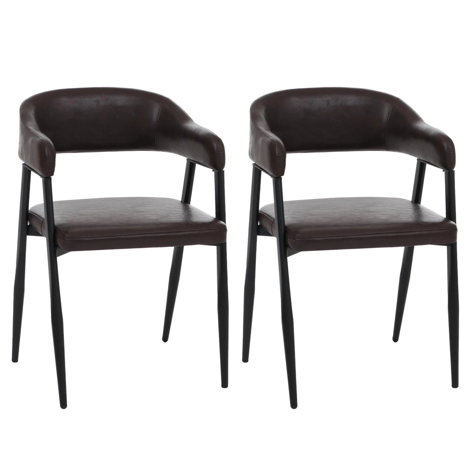 MCW Esszimmerstuhl P29 2er-Set Dunkelbraun günstig online kaufen