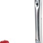 Verzinkter Wandhaken aus Stahl mit roter Gummikappe, Tragkraft 40 kg.