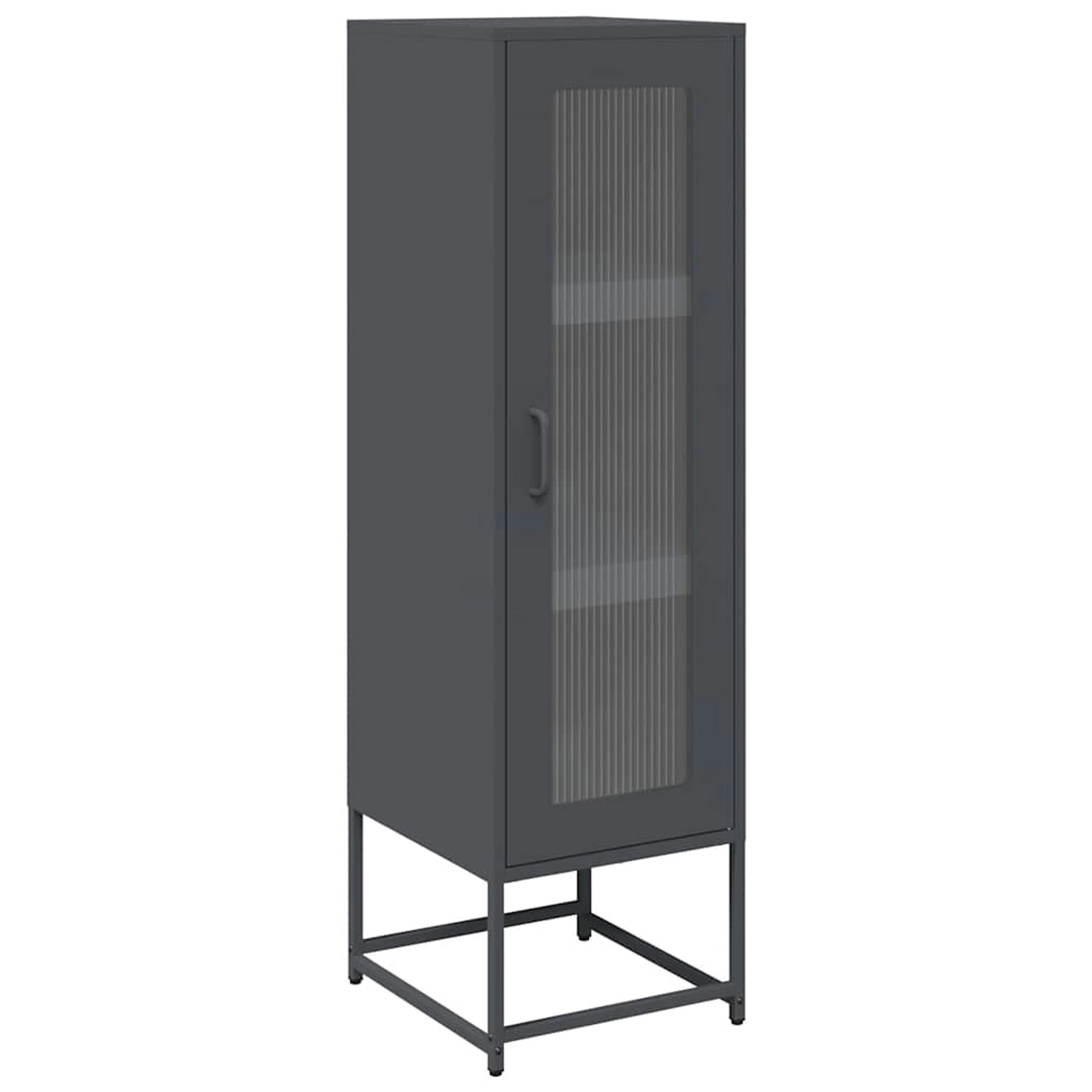 vidaXL Highboard Anthrazit 36x39x123 cm Kaltgewalzter Stahl 853394 günstig online kaufen