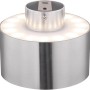 Moderne LED-Deckenleuchte Jenny von Globo, Aluminium Nickel Optik.