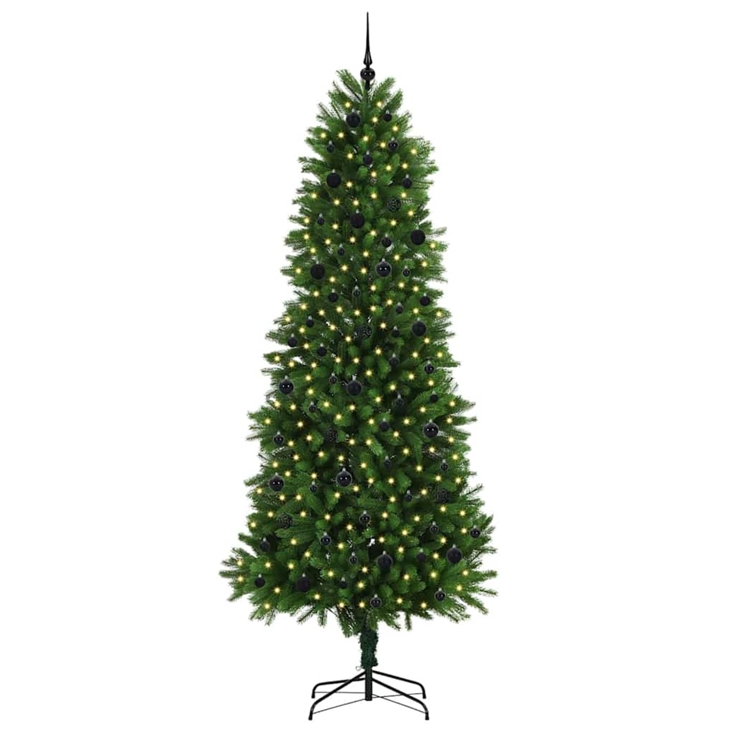 vidaXL Weihnachtsbaum mit 300 LEDs mit Ständer Grün 240 cm PE 3396350