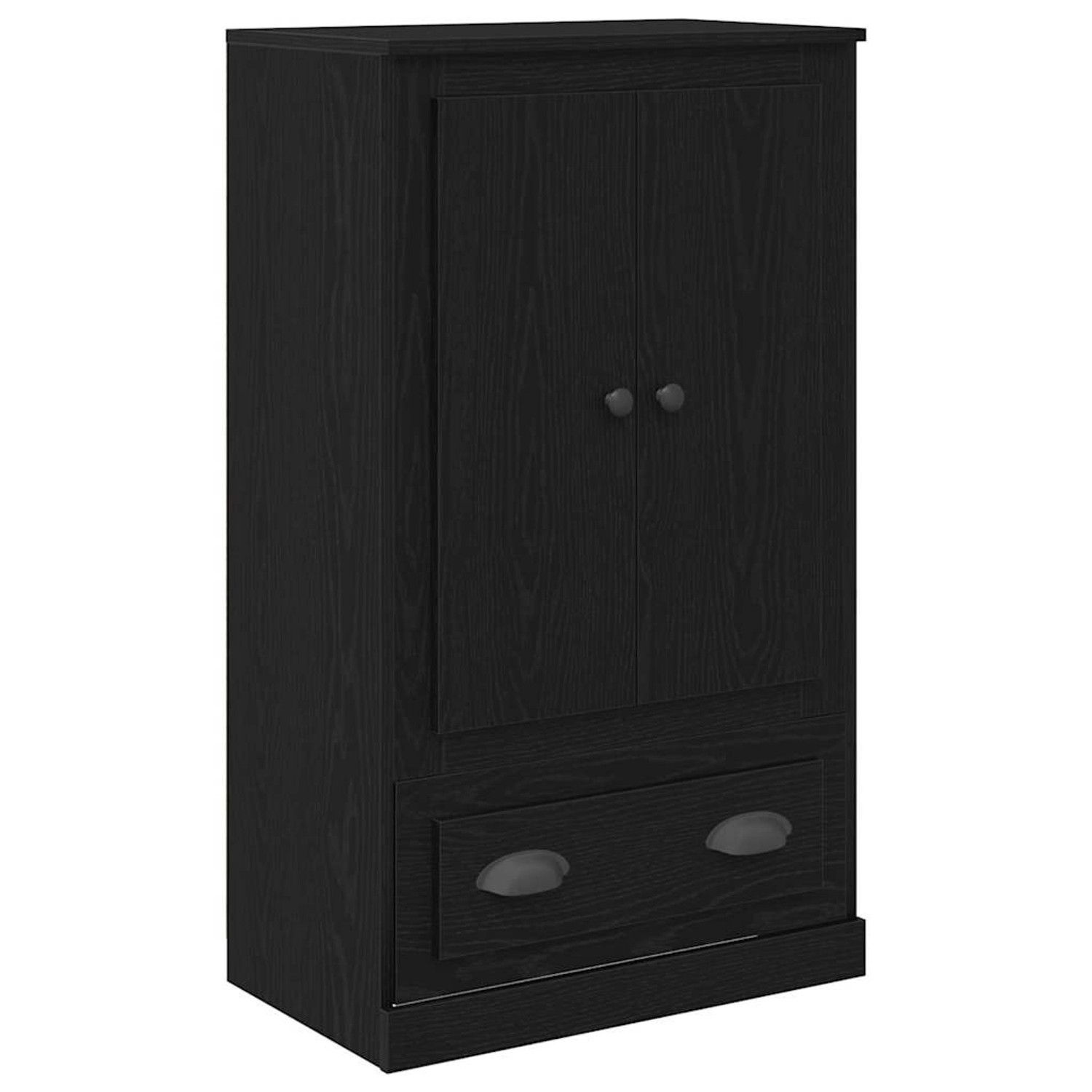 vidaXL Highboard Schwarz Eichen-Optik 60 x 35,5 x 103,5 cm 881389 günstig online kaufen