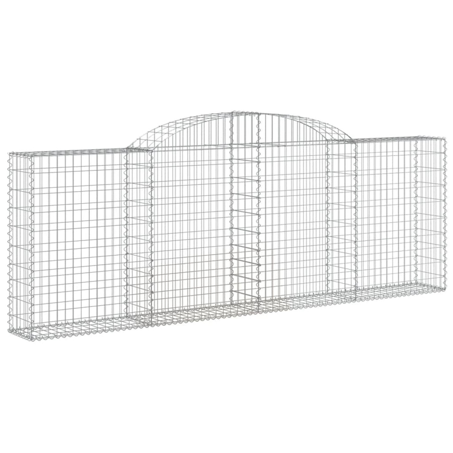 vidaXL Gabionen mit Hochbogen 5 Stk 300x30x100/120cm Eisen 1671261
