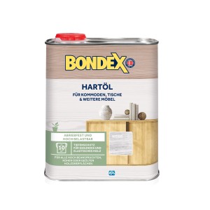 Dose Bondex Hartöl Weiß 750ml für Möbel und Holzdielen