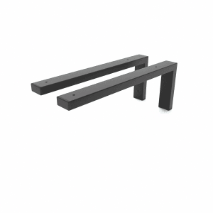 HEVVA Waschtischhalterung MAIN 40 cm Tief 2er Set Schwarz