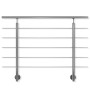 Dolle Edelstahl Geländer-Set 150cm für Wandmontage, Treppen- oder Balkongeländer.