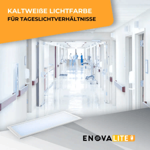 ENOVALITE 5er Pack LED-Panel 120x30 36W 3600lm Kaltweiß Deckenleuchte Flimmerfrei UGR22 Ultraflache Büro-Einbauleuchte mit PHILIPS Treiber